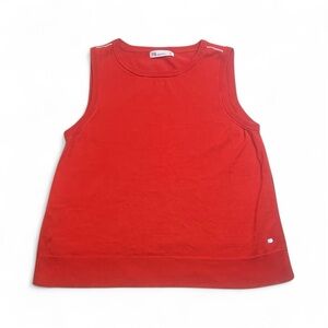 Figs Bright Orange Sleeveless Sweater Tank Top sz XL